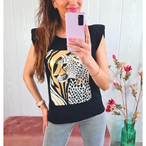 Camiseta Negra Tigre [1]