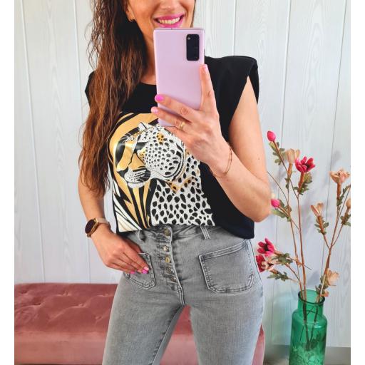 Camiseta Negra Tigre [3]