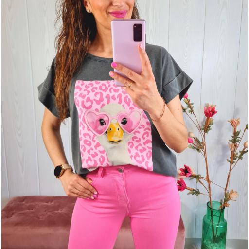 Camiseta Pato Gris