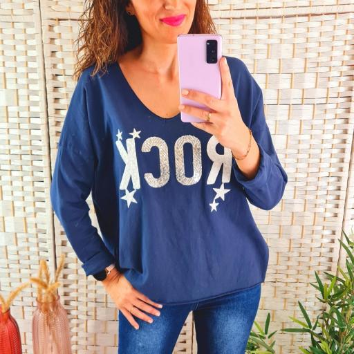 Camiseta Rock Azul [1]
