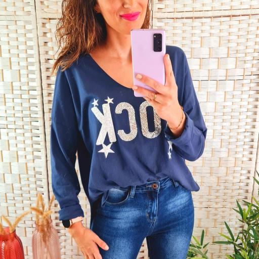 Camiseta Rock Azul [3]