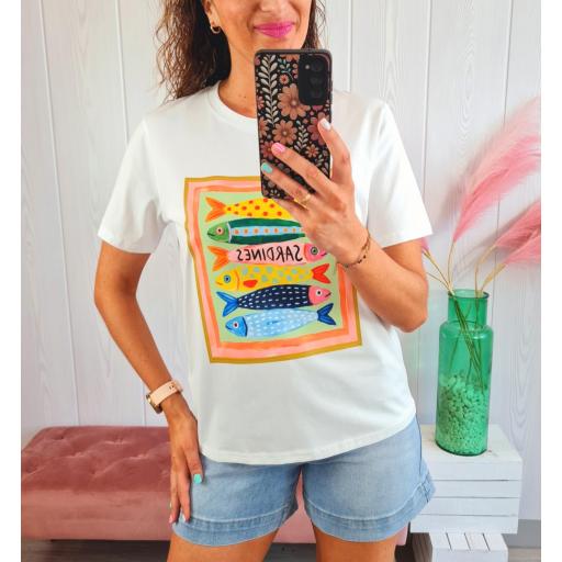 Camiseta Sardinas Colores [1]