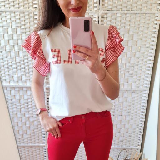 Camiseta Smile Roja [0]