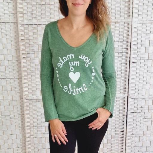Camiseta Smile Verde [0]