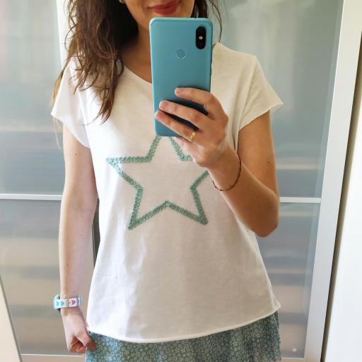 Camiseta Star Aguamarina [2]