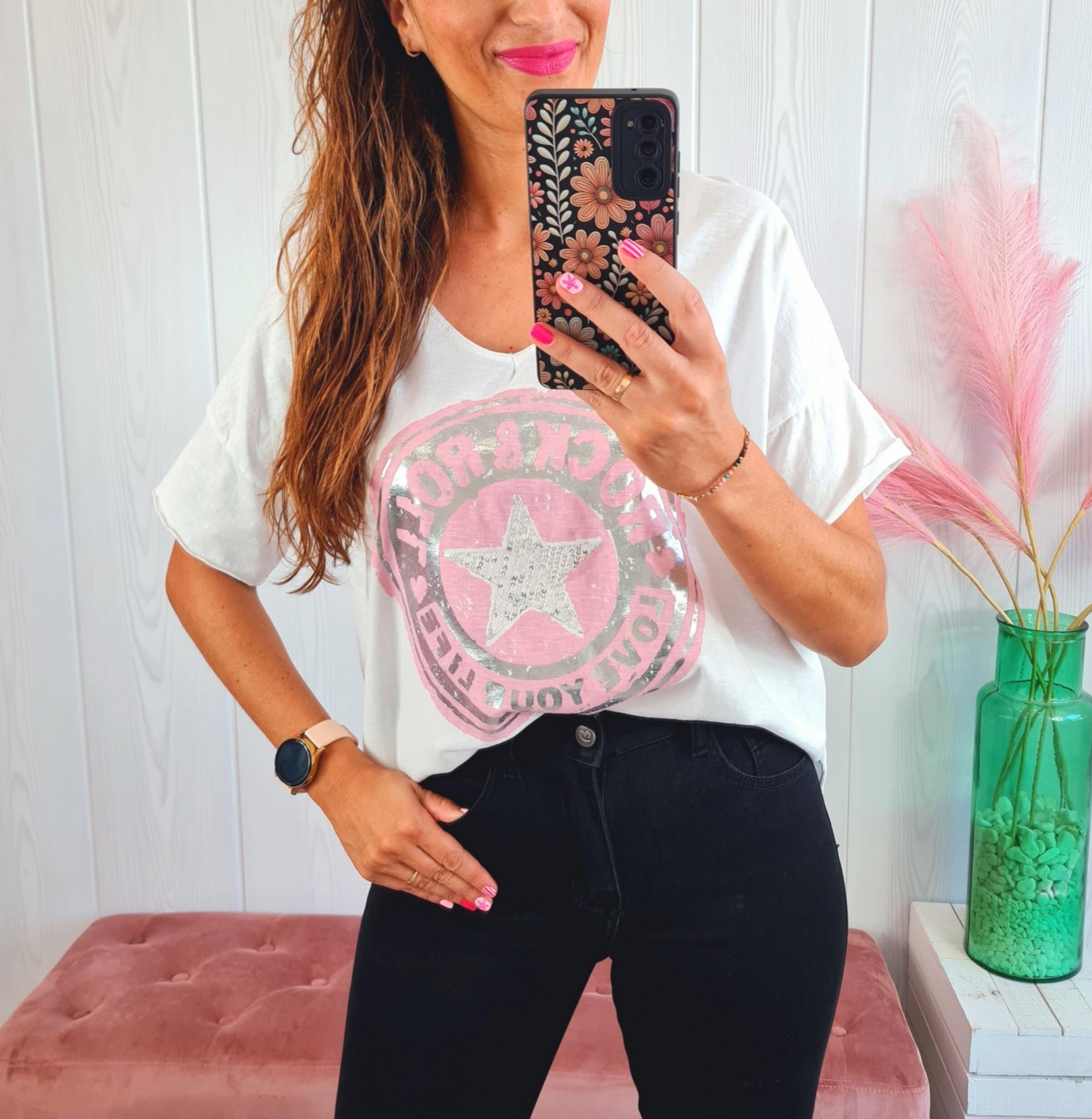 Camiseta Star Rosa