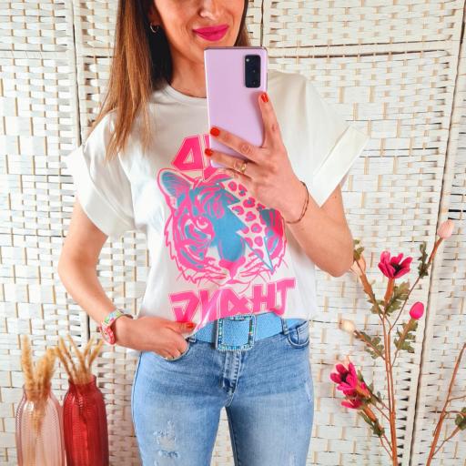 Camiseta Tigre Rosa [0]