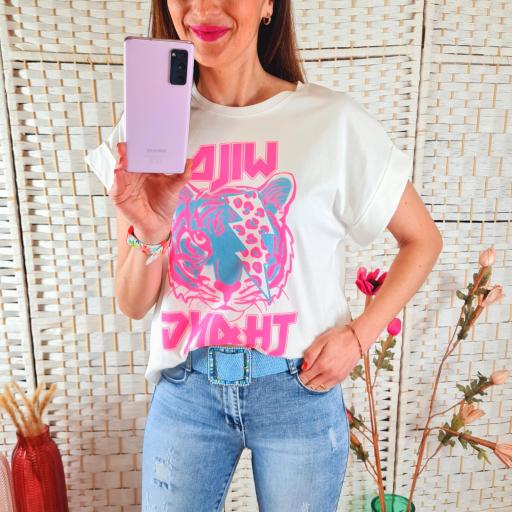 Camiseta Tigre Rosa [3]