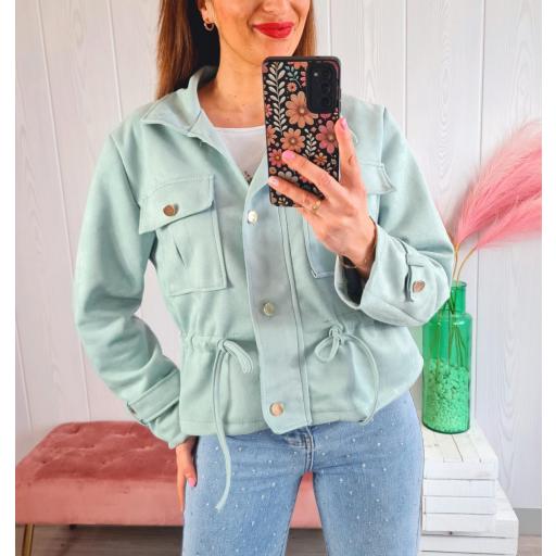 Chaqueta Verde Ante [1]