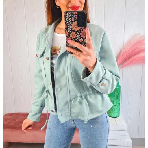 Chaqueta Verde Ante [3]