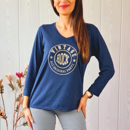 Camiseta Vintage Azul [1]