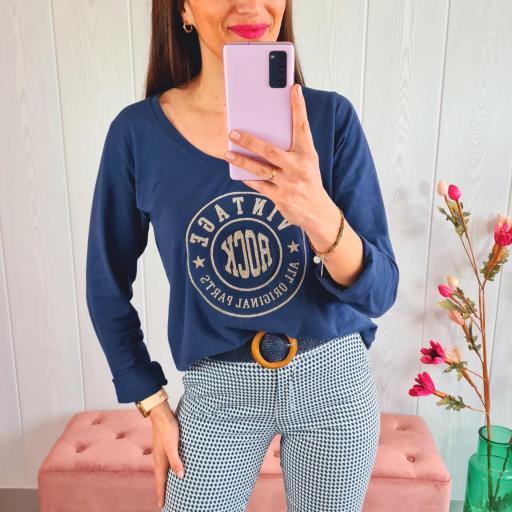 Camiseta Vintage Azul [3]