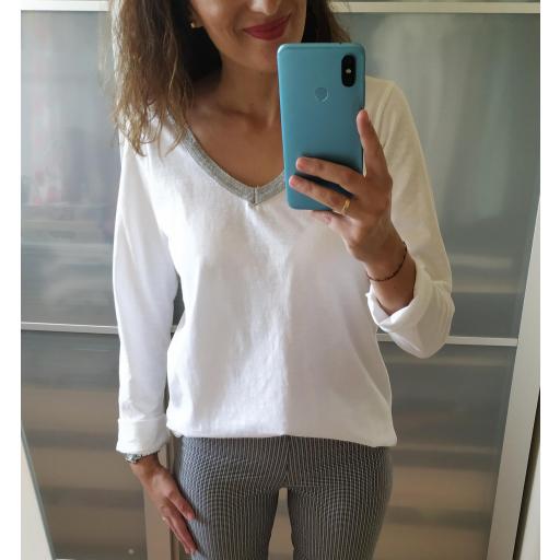Camiseta Blanca Brillo [0]