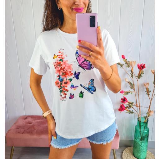Camiseta Mariposas Flores [1]