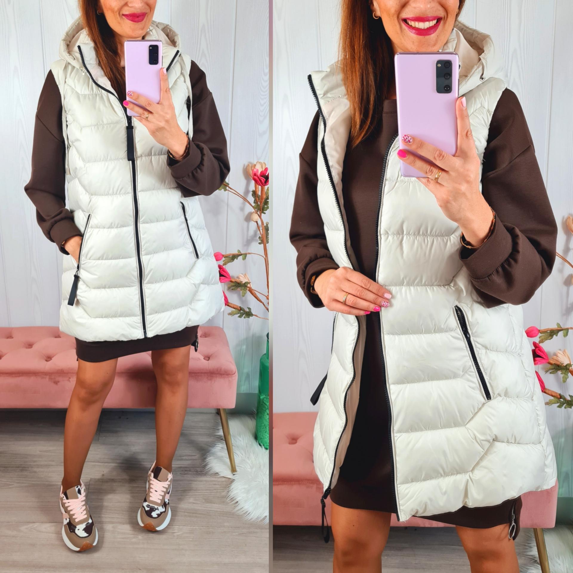 Chaleco Acolchado Beige