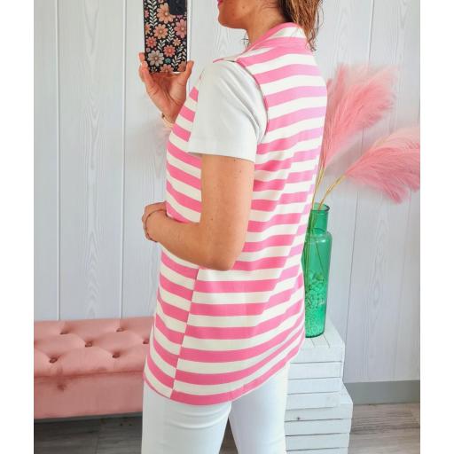 Chaleco Rosa Rayas [3]