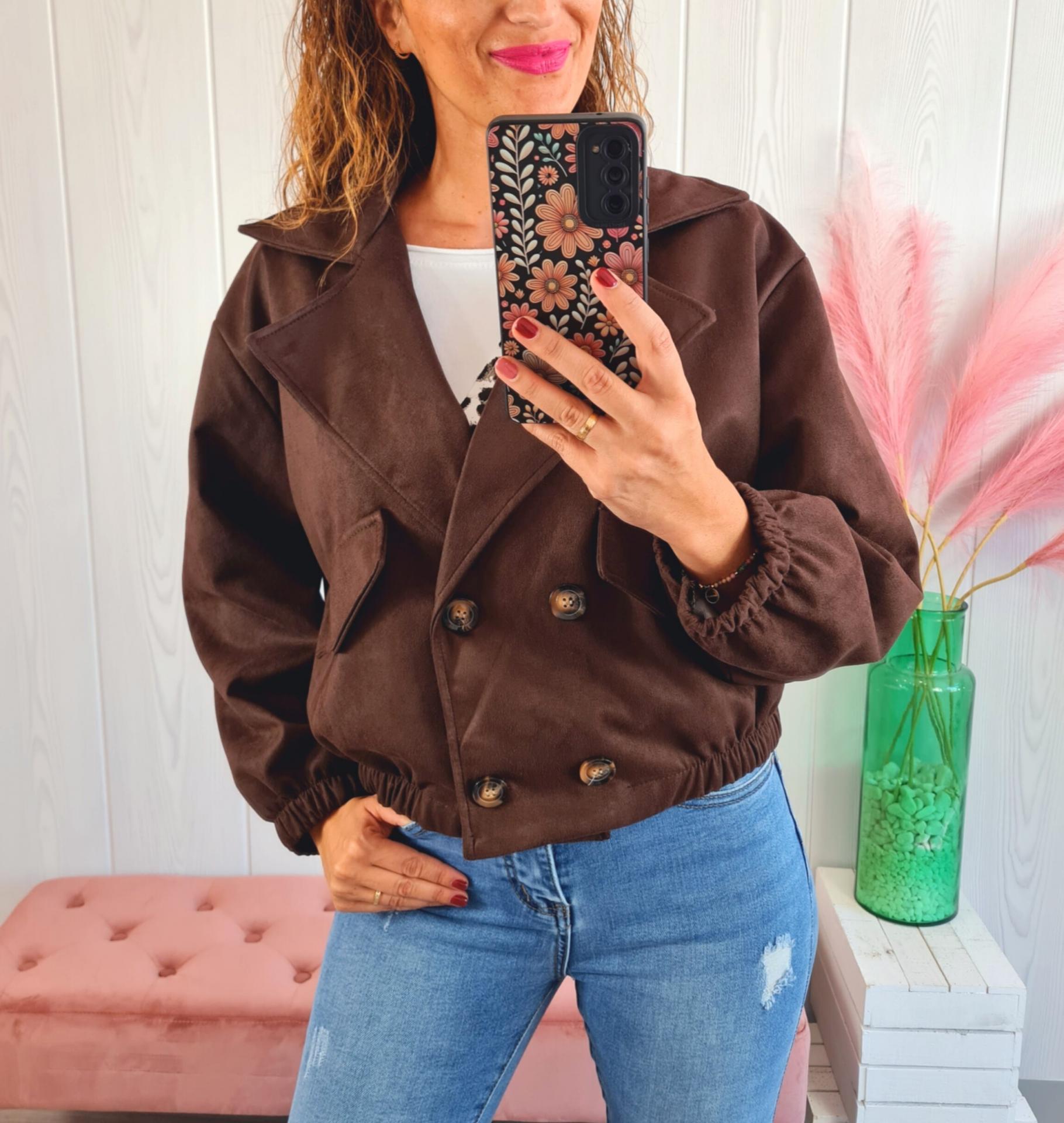 Chaqueta Chocolate Ante