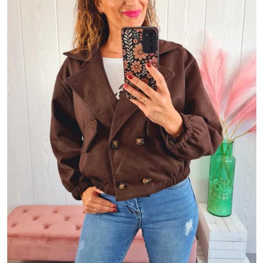 Chaqueta Chocolate Ante [0]
