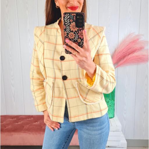 Chaqueta Cuadros Amarillos [0]