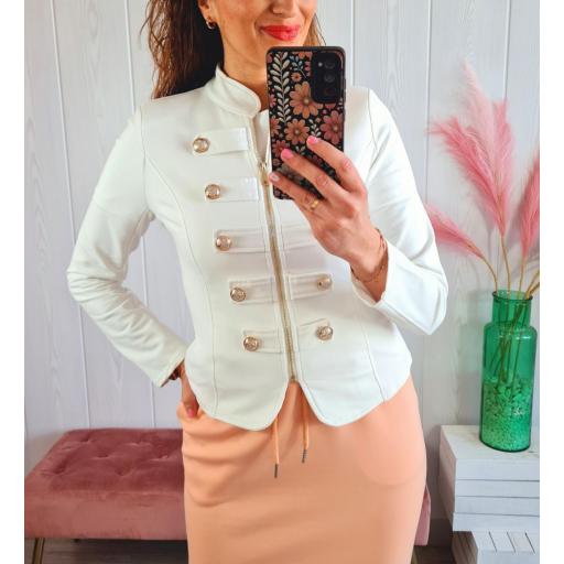 Chaqueta Militar Blanca [1]