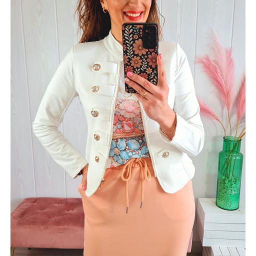 Chaqueta Militar Blanca [3]