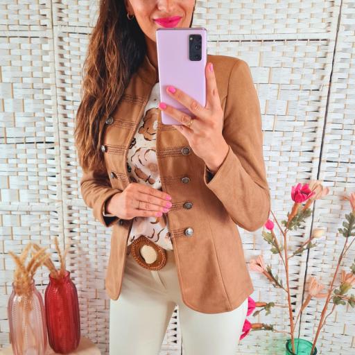 Chaqueta Militar Camel [2]