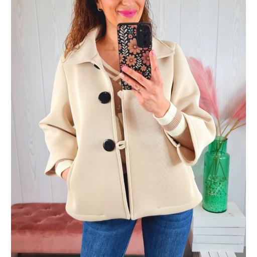 Chaqueta Neopreno Beige [0]
