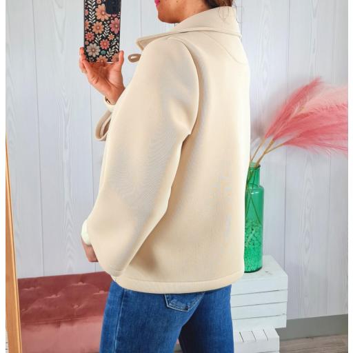 Chaqueta Neopreno Beige [2]