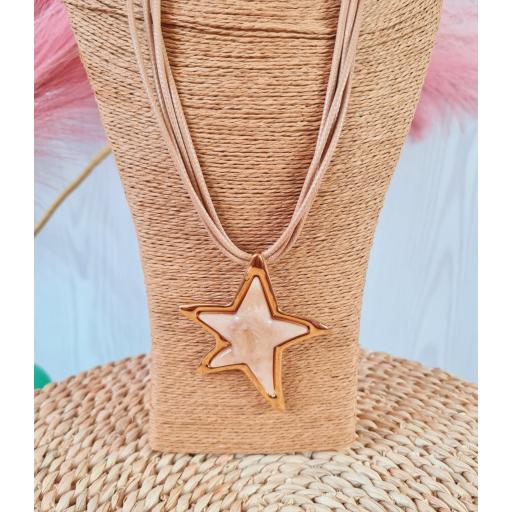 Colgante Estrella Beige [0]