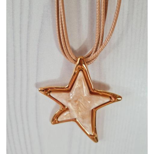 Colgante Estrella Beige [1]