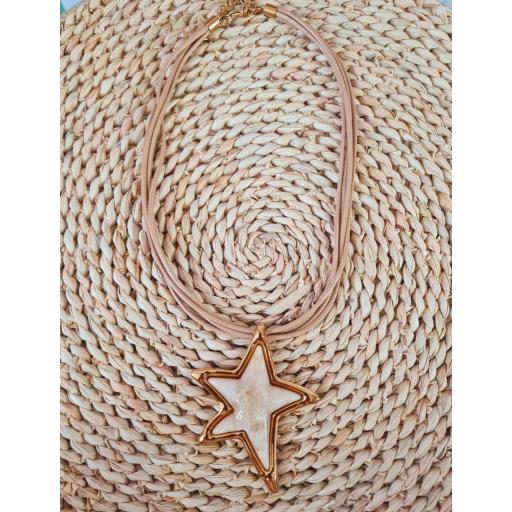 Colgante Estrella Beige [2]