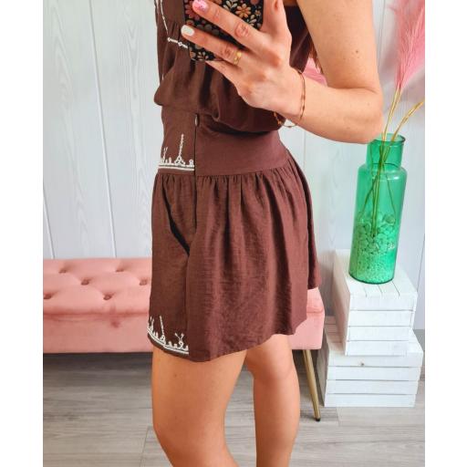 Conjunto Bordado Marrón [1]