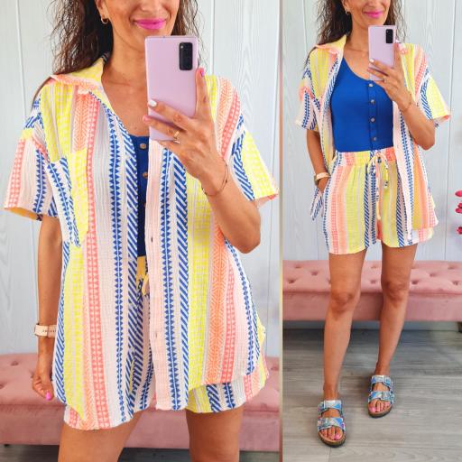 Conjunto Camisero Espiga Azul