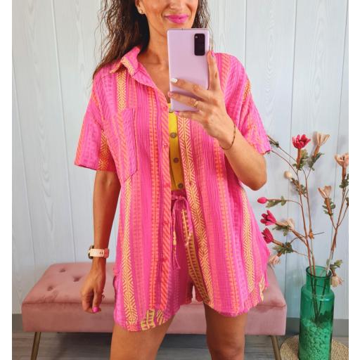 Conjunto Camisero Espiga Fucsia [2]