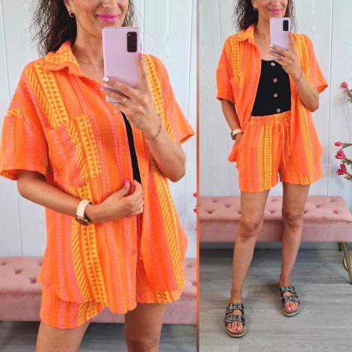 Conjunto Camisero Espiga Naranja