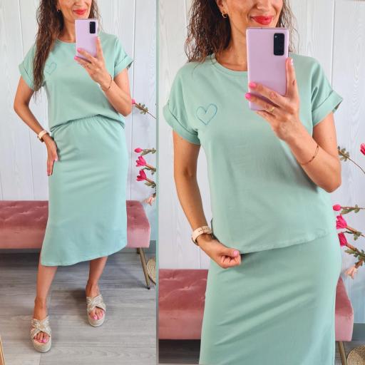 Conjunto Corazón Verde [0]