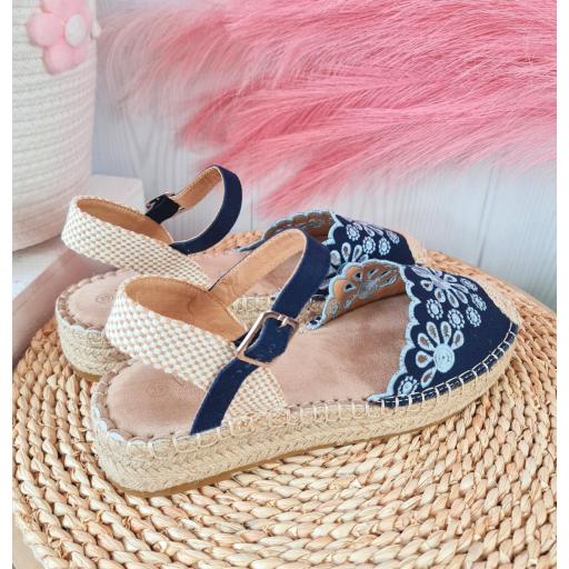 Espardeñas Azules Bordadas [1]