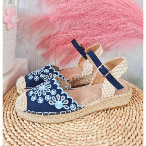 Espardeñas Azules Bordadas [3]