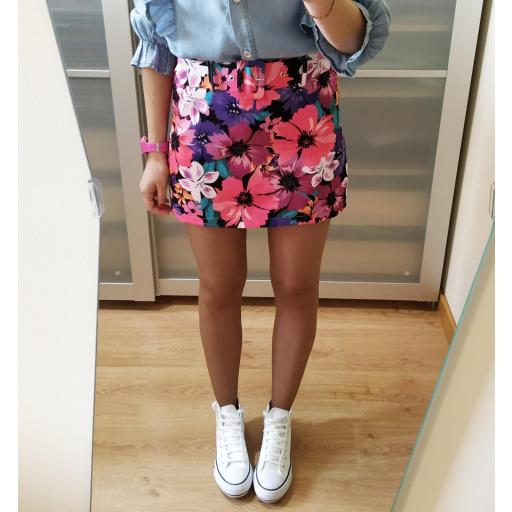 Falda-Pantalón Floral [1]