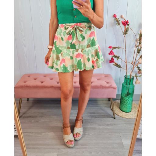 Falda-Pantalón Hojas Verdes [2]