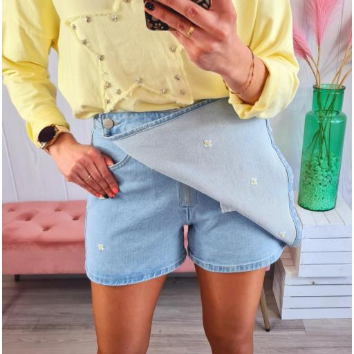 Falda-Pantalón Margaritas [1]