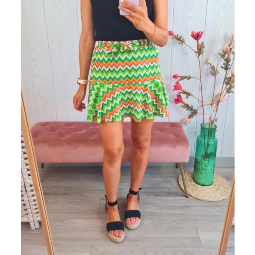 Falda-Pantalón Zig-Zag Verde [2]