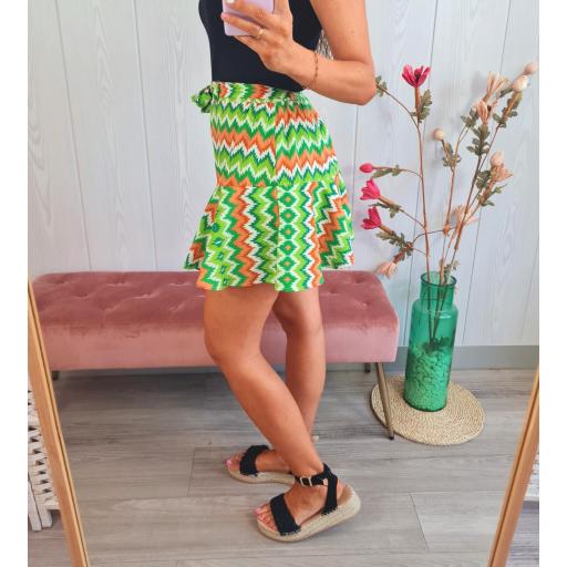 Falda-Pantalón Zig-Zag Verde [3]
