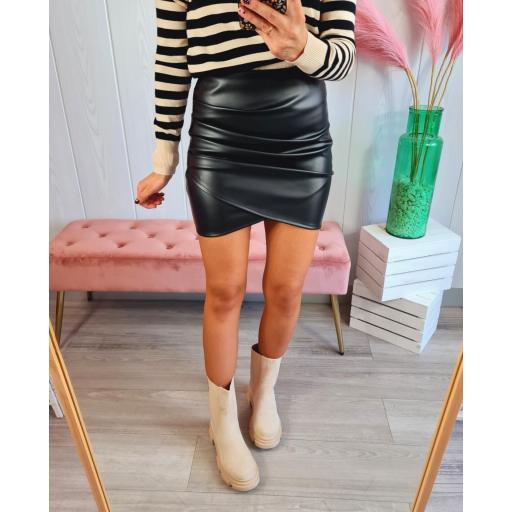 Falda Polipiel Negra [3]