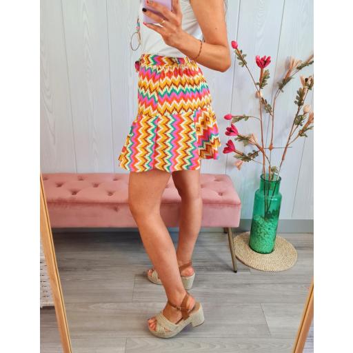 Falda-Pantalón Zig-Zag Mostaza [2]