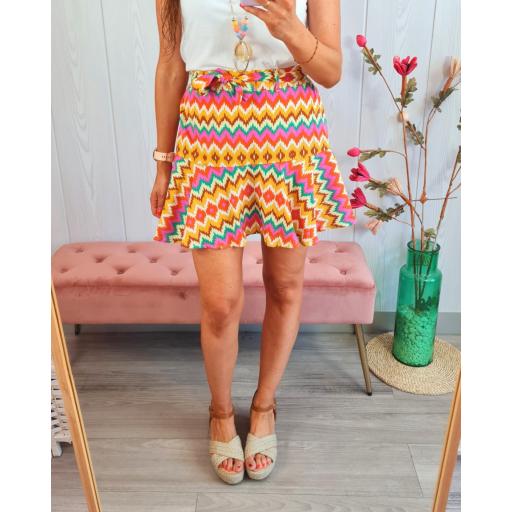 Falda-Pantalón Zig-Zag Mostaza [3]