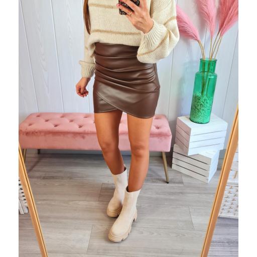 Falda Polipiel Chocolate [1]