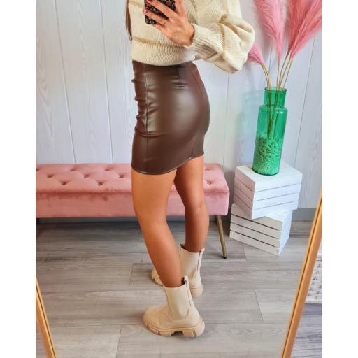 Falda Polipiel Chocolate [2]