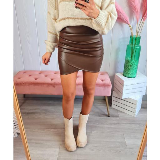 Falda Polipiel Chocolate [3]