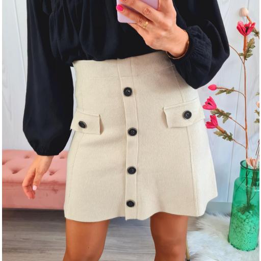 Falda Punto Beige [1]